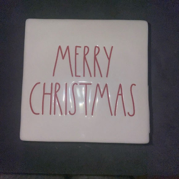 Rae Dunn double sided Ceramic MERRY CHRISTMAS Sign - Picture 11 of 12